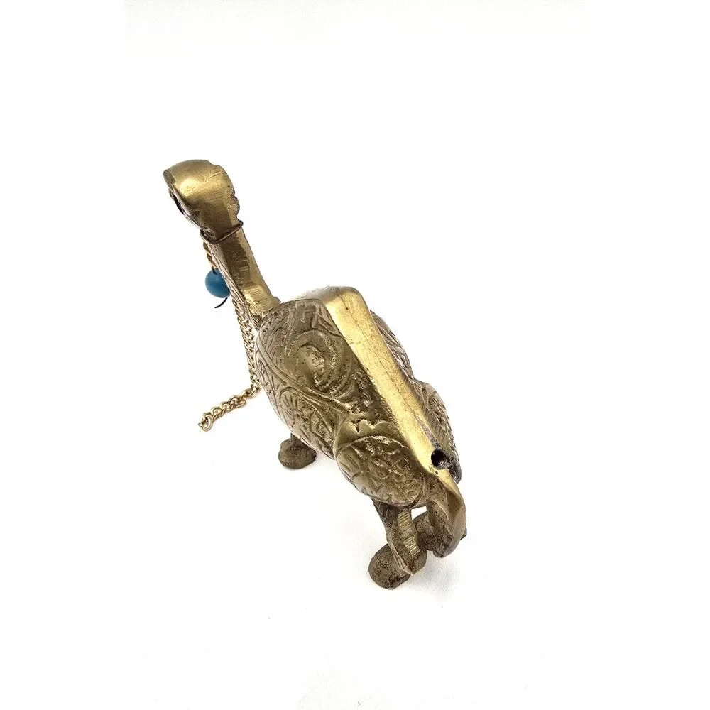 3 Camel, donkey caravan, brass bronze mini animal